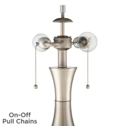 360 Lighting Simon Modern Accent Table Lamps Set Of 2 21" High Silver With USB Charging Port White Glass Dome Shade For Bedroom Living Room House Desk 13 360 Lighting Simon Modern Accent Table Lamps Set Of 2 21" High Silver With USB Charging Port White Glass Dome Shade For Bedroom Living Room House Desk -360 Lighting GUEST f0a6a726 2d99 4245 94ae edbceb984af2