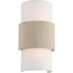 360 Lighting Cabo 14 1/2" Linen And Rope 2-Light Wall Sconce -360 Lighting GUEST f0bbc2e4 c3f3 4708 a3b3 d4bd65137512