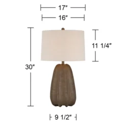 360 Lighting Calabasa 30" Tall Large Modern End Table Lamp Chocolate Brown Finish Single White Shade Living Room Bedroom Bedside Nightstand House 12 360 Lighting Calabasa 30" Tall Large Modern End Table Lamp Chocolate Brown Finish Single White Shade Living Room Bedroom Bedside Nightstand House -360 Lighting GUEST f1a0894d f722 43df 9460 34b6c807496b