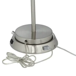 360 Lighting Reiner Modern Accent Table Lamp 23" High Blue Green Glass Nickel With USB And AC Power Outlet In Base Off White Drum Shade For Home Desk 10 360 Lighting Reiner Modern Accent Table Lamp 23" High Blue Green Glass Nickel With USB And AC Power Outlet In Base Off White Drum Shade For Home Desk -360 Lighting GUEST f485576e a842 4878 9a51 a5ea7ce04759 1