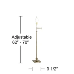 360 Lighting Traditional Floor Lamp Swing Arm 70" Tall Antique Brass Imperial Taupe Fabric Bell Shade For Living Room Reading Bedroom 11 360 Lighting Traditional Floor Lamp Swing Arm 70" Tall Antique Brass Imperial Taupe Fabric Bell Shade For Living Room Reading Bedroom -360 Lighting GUEST f7b55492 042a 44d7 9c24 a8a4ed4aeb04