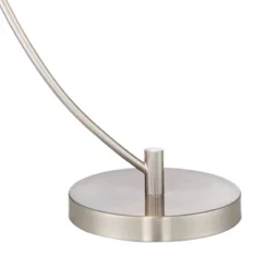 360 Lighting Modern Table Lamps Set Of 2 With USB Charging Port 26" High Metal Arc White Drum Shade For Living Room Bedroom Bedside Office -360 Lighting GUEST fa1d6fee a755 440b 8cce 65ff0965b474