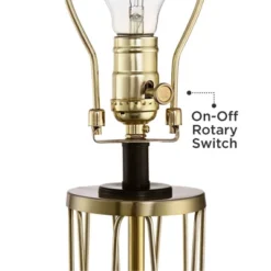 360 Lighting Nathan Modern Table Lamps 25 1/2" High Set Of 2 Gold Metal With USB Charging Ports Black Drum Shade For Bedroom Living Room Home Desk 11 360 Lighting Nathan Modern Table Lamps 25 1/2" High Set Of 2 Gold Metal With USB Charging Ports Black Drum Shade For Bedroom Living Room Home Desk -360 Lighting GUEST fd98c460 da77 4aad a69f 919a6f22e4d3